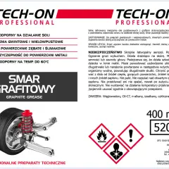 Smar grafitowy do połączeń gwintowych, wielowpustowych i otwartych powierzchni zębatych. Zapewnia przyczepność do metali i odporność na temp. do 60°C.